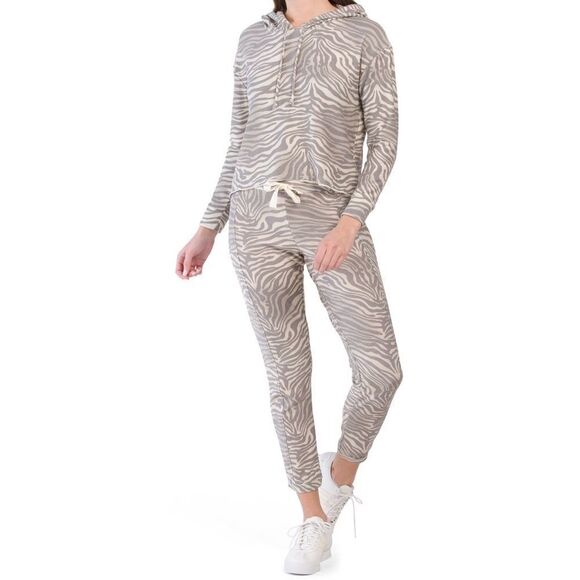 -Chaser Set Zebra Lounge Jogger and Top NWT - Picture 1 of 15